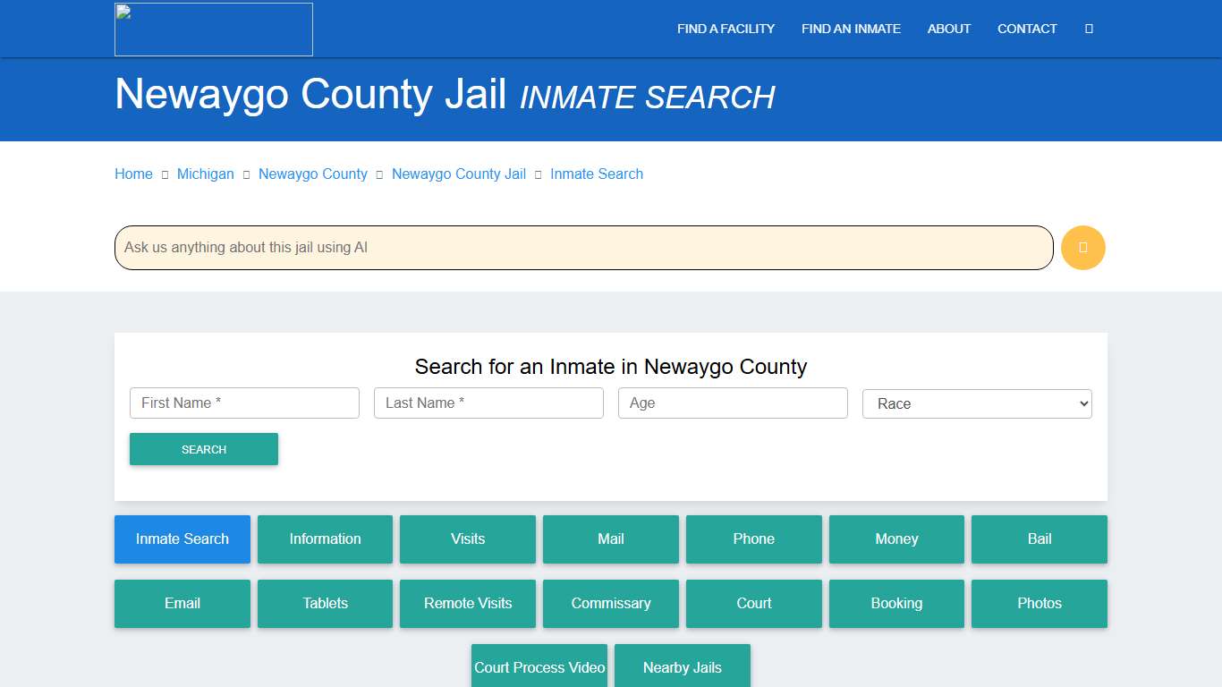 Newaygo County Inmate Search & Roster | Find Inmates MI