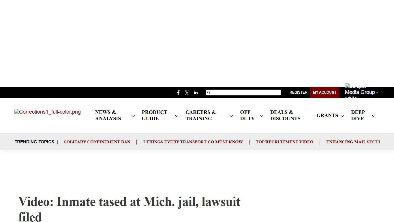 Video: Inmate tased at Mich. jail, lawsuit filed